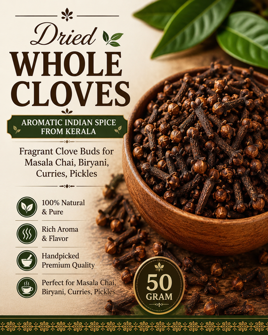 Dried Whole Cloves | Aromatic Indian Laung Spice | Fragrant Clove Buds