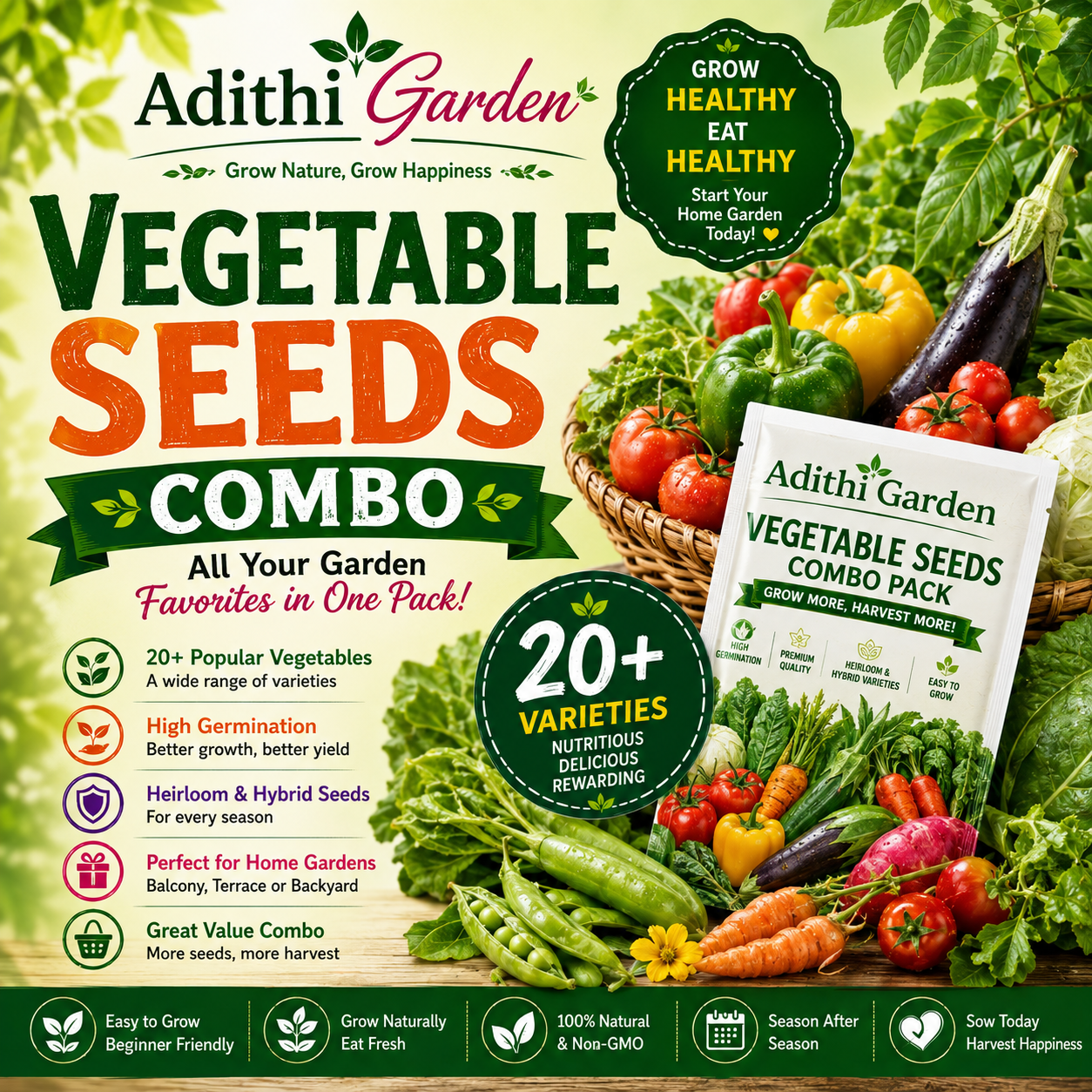 Vegetable Seeds Combo