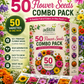 50 Flower Seeds Combo Pack – 50 Premium Flower Seed Varieties | High Germination | Easy to Grow | Home Garden, Balcony & Terrace Gardening