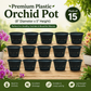 Premium Plastic Orchid Pot, (8" Diameter x 5" Height)