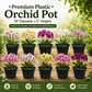 Premium Plastic Orchid Pot, (8" Diameter x 5" Height)