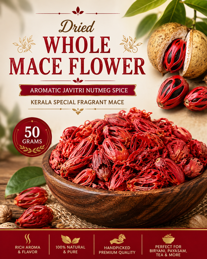 Whole Mace Flower | Aromatic Javitri Nutmeg Spice |