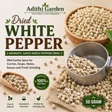 Whole White Pepper | Aromatic Safed Mirch Peppercorns