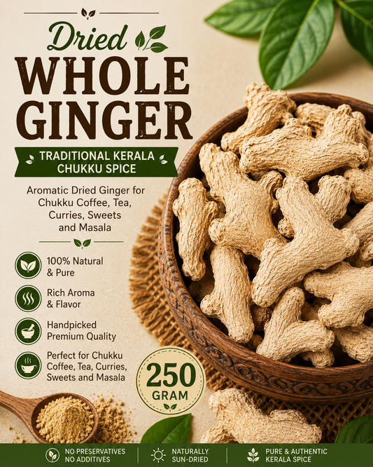 Whole Dry Ginger | Traditional Kerala Chukku Spice