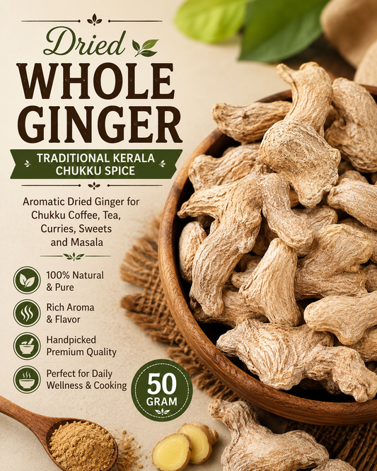 Whole Dry Ginger | Traditional Kerala Chukku Spice