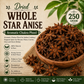 Whole Star Anise | Aromatic Chakra Phool for Indian Cooking |