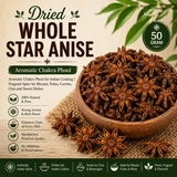 Whole Star Anise | Aromatic Chakra Phool for Indian Cooking |