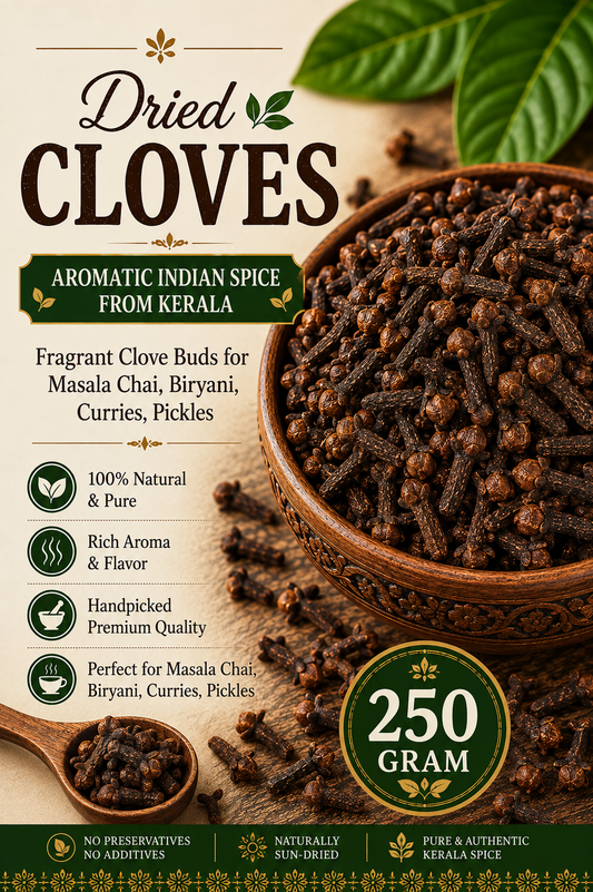 Dried Whole Cloves | Aromatic Indian Laung Spice | Fragrant Clove Buds